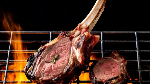 delicious grilled rack of lamb in middle east cooking way