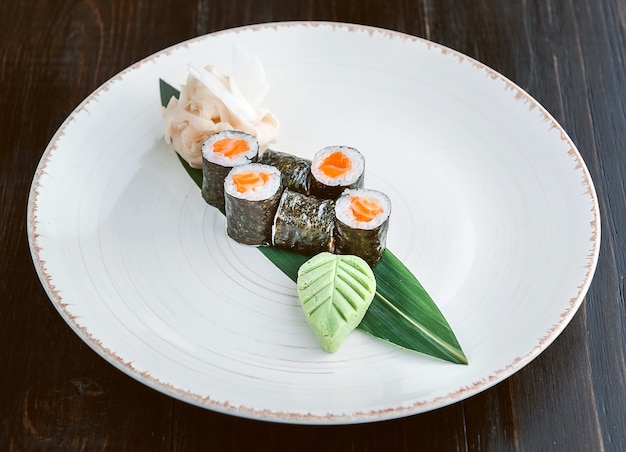 Delicious, hand-made sushi. Traditional Japanese food