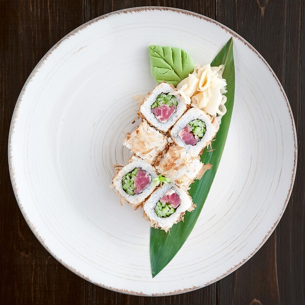 Delicious, hand-made sushi. Traditional Japanese food