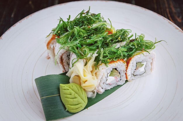 Delicious, hand-made sushi. Traditional Japanese food