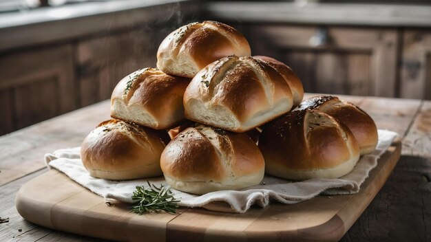 Delicious healthy buns of bread