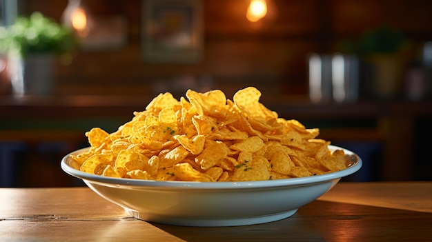 delicious and healthy corn flakes AI Generative