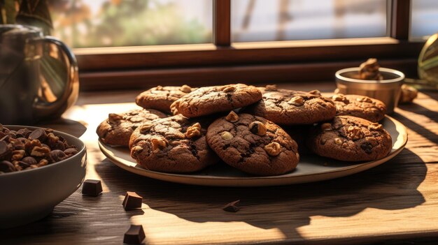 Delicious Homemade Bakery Goodies on an Empty Table image