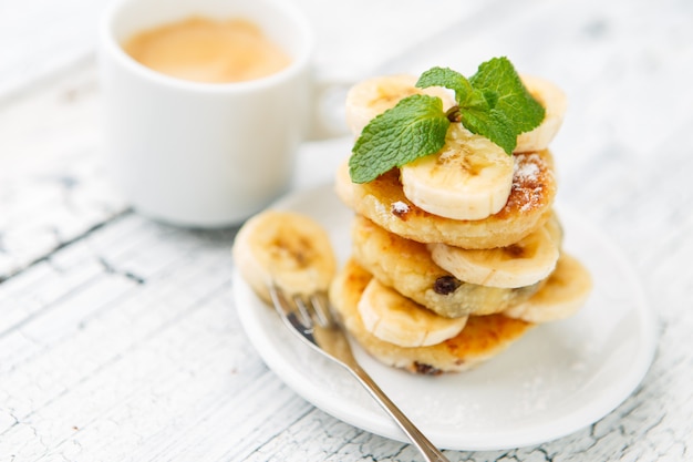 Delicious homemade cheese pancakes