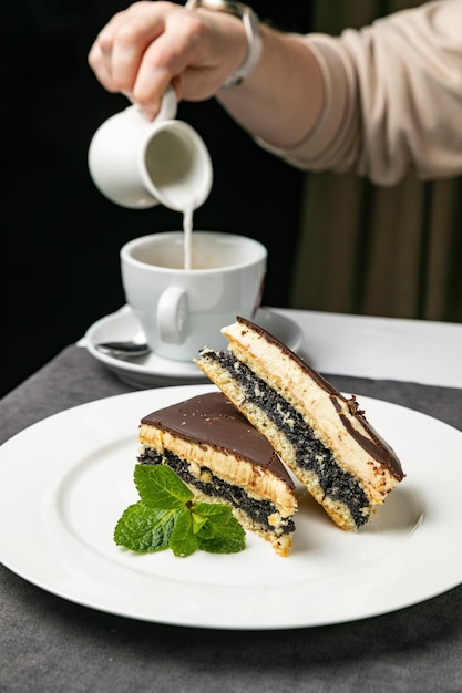 delicious homemade dessert on the table