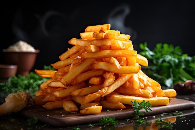 Delicious homemade fries