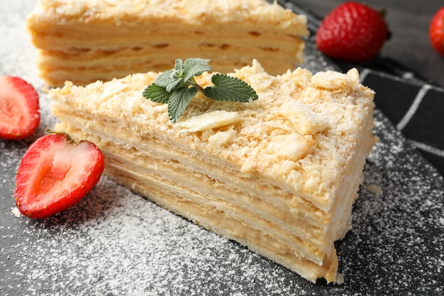 Вкусный домашний торт Наполеон