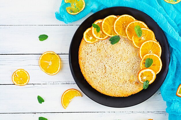 Delicious homemade orange tart