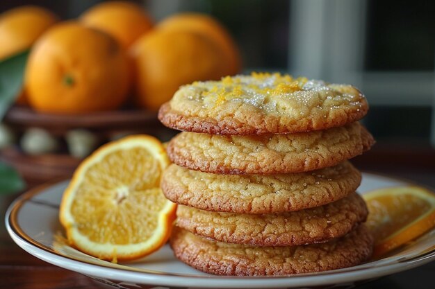Вкусные домашние печенье с апельсиновой кори