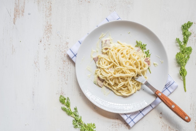 delicious homemade spaghetti 