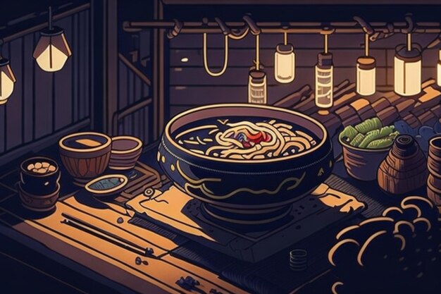 a delicious hot bowl of ramen