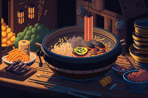 a delicious hot bowl of ramen