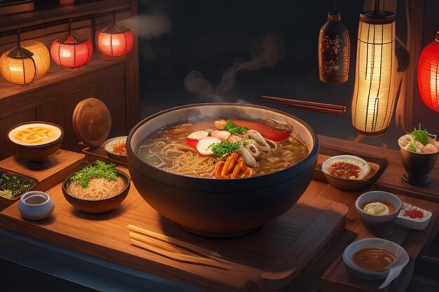 a delicious hot bowl of ramen