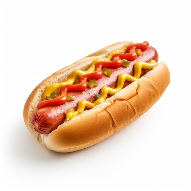 Photo delicious hot dog