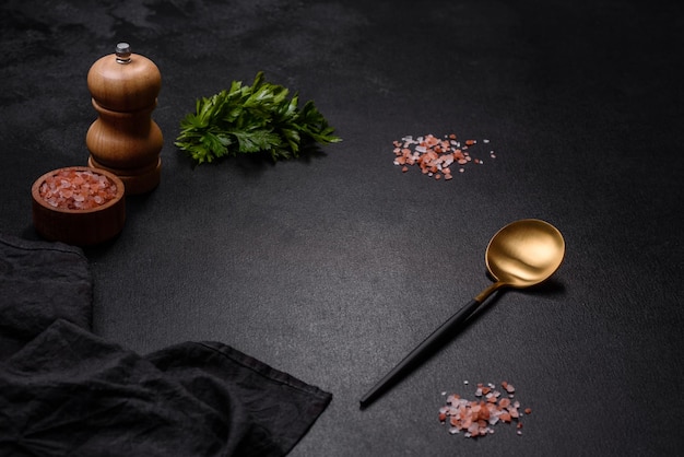 delicious hot pumpkin and carrot soup puree with spices and herbs