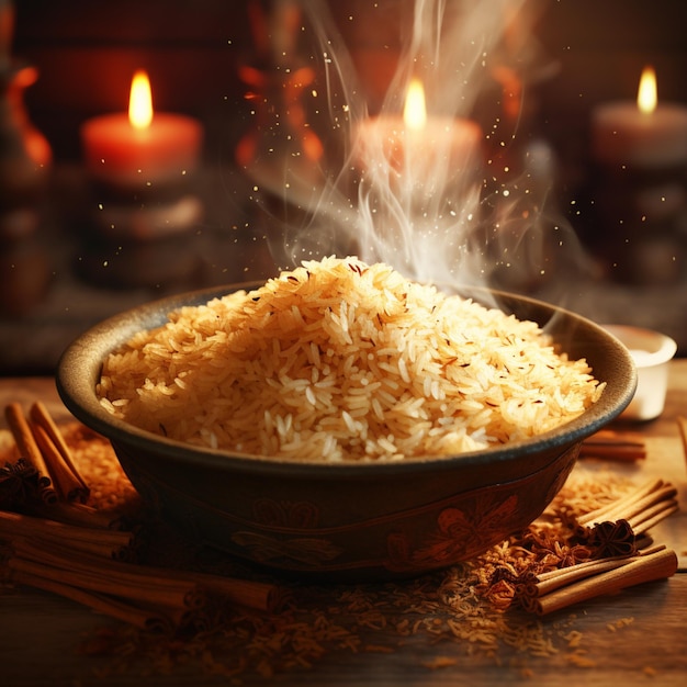 delicious hot rice