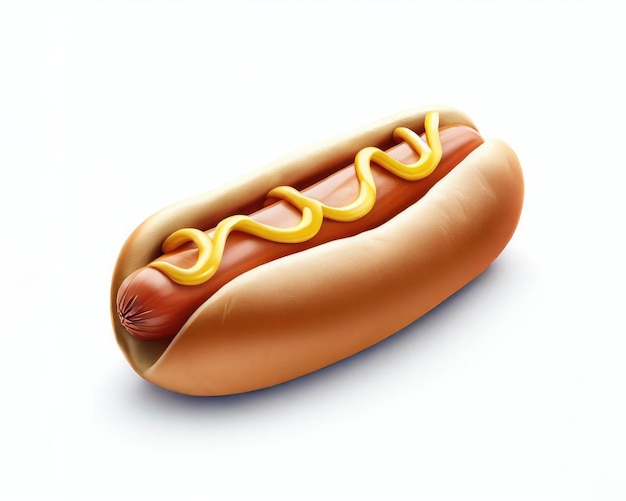 Delicious Hotdog 3D rendering