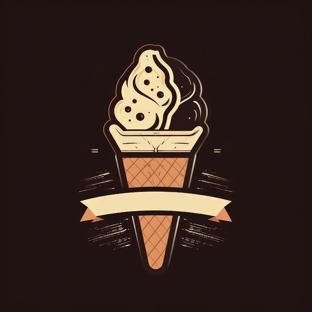 Delicious Ice Cream Shop-logo Generatieve AI