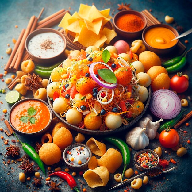 Premium Photo | Delicious indian street food