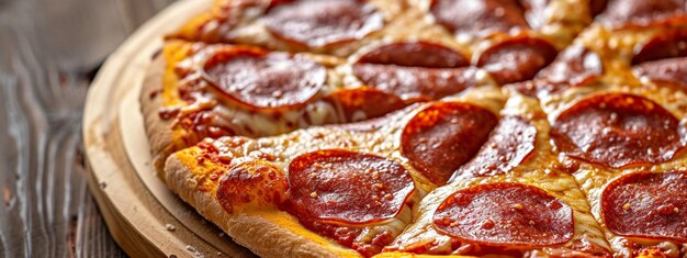 delicious Italian pizza closeup