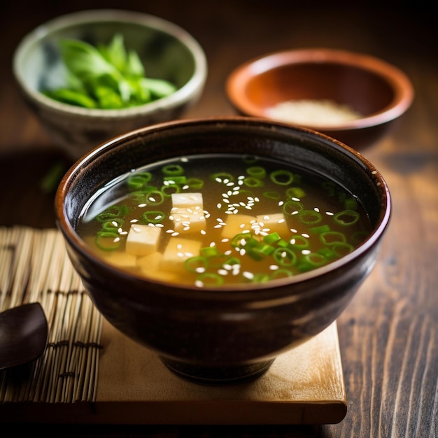 Premium Photo | Delicious Japanese Miso Soup Tofu Soup Japan