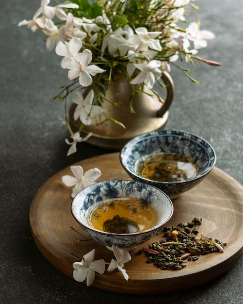 Delicious jasmine tea cups