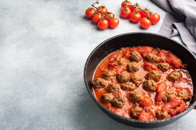 Delicious juicy Meatballs in tomato sauce