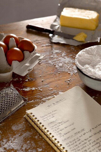 Foto delicious kaas brood maken compositie