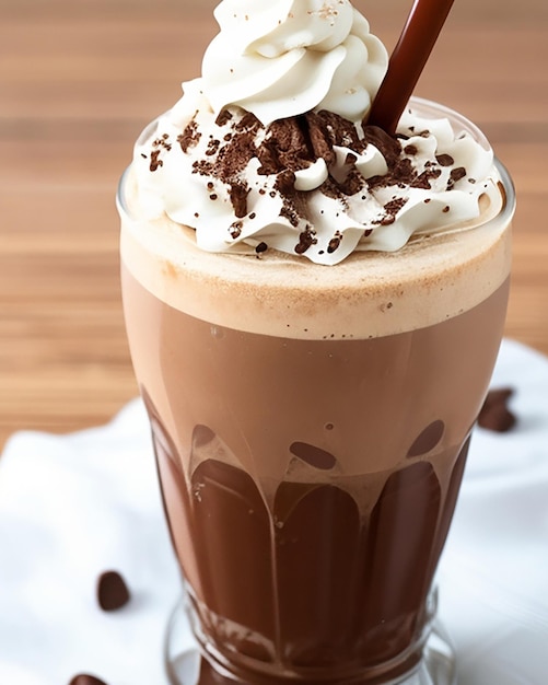 Foto delizioso kahlua mocha milkshake