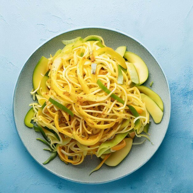 Delicious kerabu mango on a table