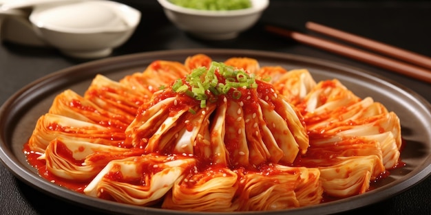 写真 韓国レストランのおいしいキムチ料理ジェネレーティブ ai
