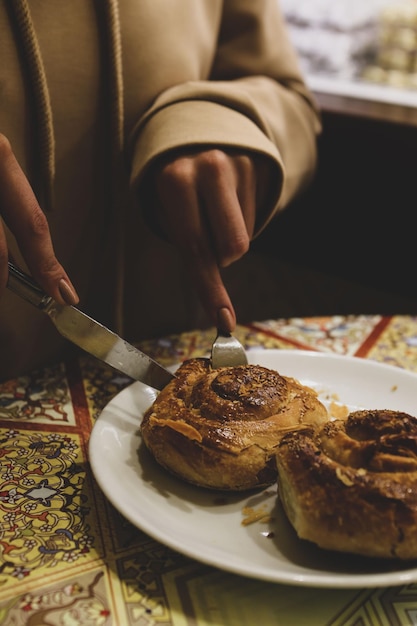 delicious layered pastry with cheese filling