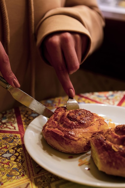 delicious layered pastry with cheese filling