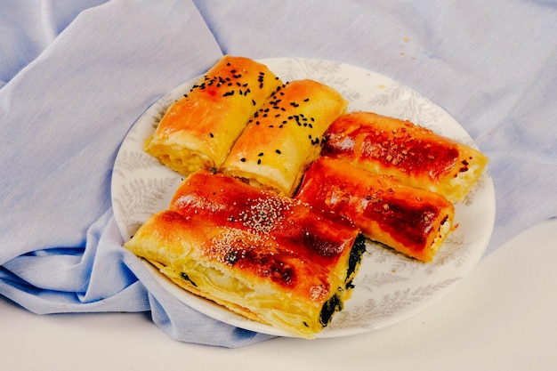 delicious layered pastry with cheese filling