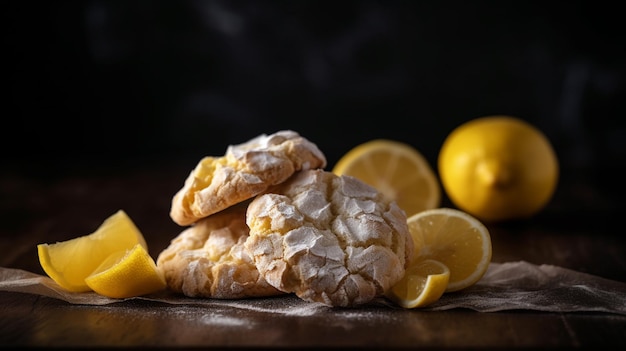 Delicious lemon crinkle cookies