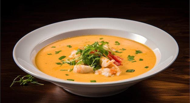 Delicious Lobster Bisque This creamy soup is made with lobster food photography