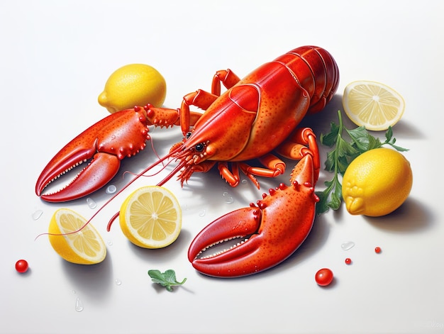 Delicious lobster isolated