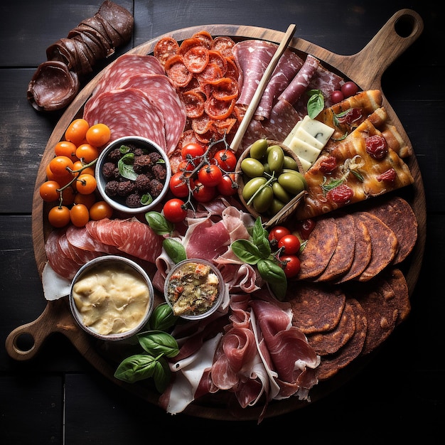 delicious looking charcuterie platter