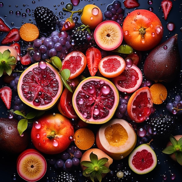 delicious looking fruit platter