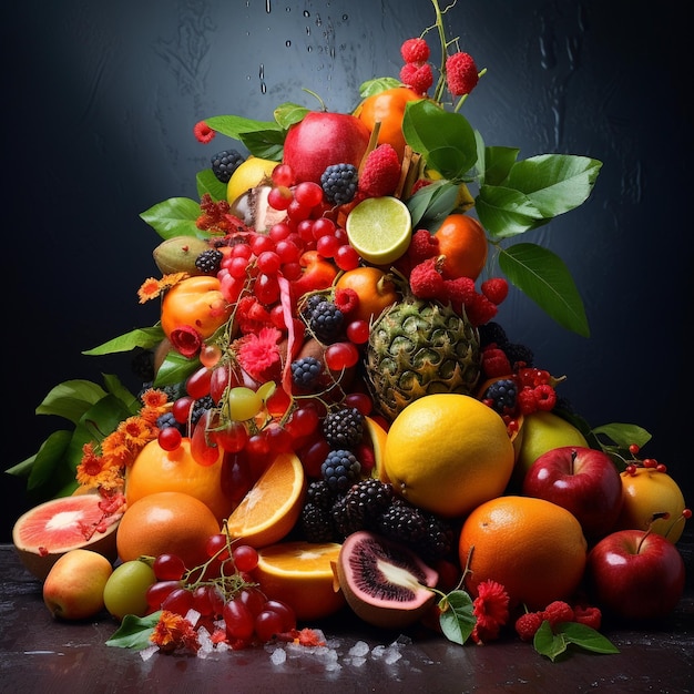 delicious looking fruit platter