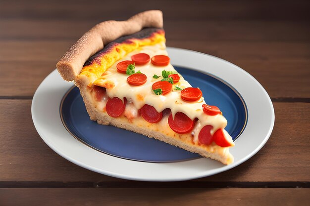 A delicious looking slice of pizza