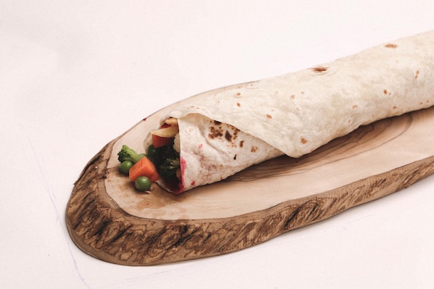 delicious meat durum turkish kebap sandwich wrap