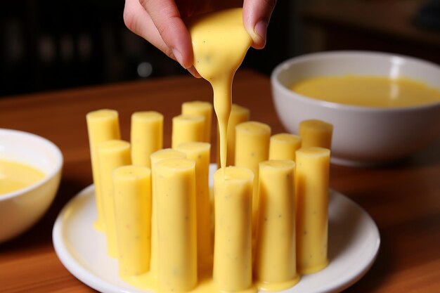 Delicious melted cheese snacks