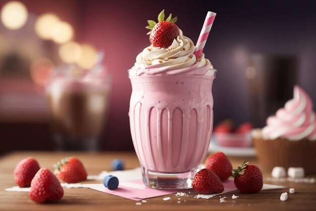 Photo delicious milkshake