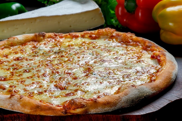 Delicious mozzarella pizza