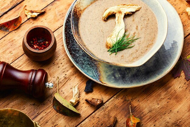 Delicious mushroom soup