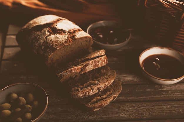 delicious natural aesthetic baked bread