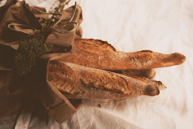 delicious natural aesthetic baked bread