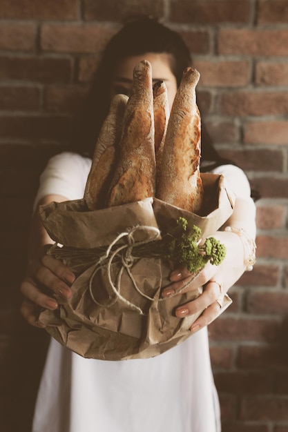 delicious natural aesthetic baked bread