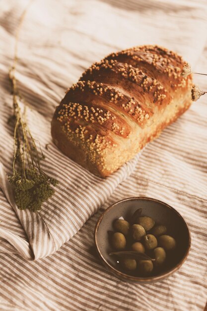 delicious natural aesthetic baked bread